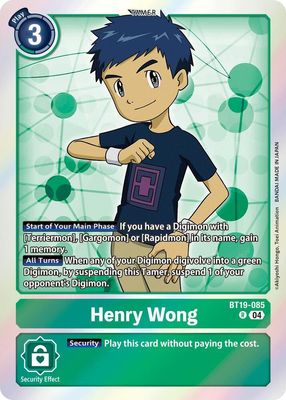 SH9 Henry Wong - Release Special Booster 2.5 (BT19-20) Foil