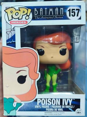 SJ1 Poison Ivy Figura Funko Pop 157 Batman Animated Caja Dañada