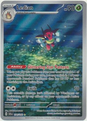 SH9 Ledian - 144/142 - Illustration Rare Scarlet &amp; Violet: Stellar Crown Singles