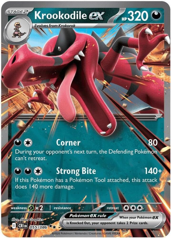 SJF Krookodile ex - ME04: Chaos Rising (CRI)