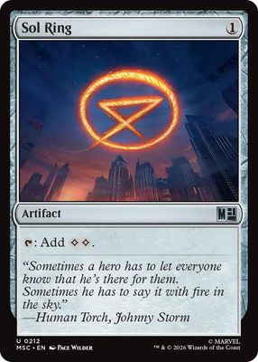 SH9 Sol Ring (0212) - Commander: Marvel Super Heroes (MSC)