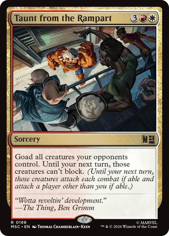 SH9 Taunt from the Rampart - Commander: Marvel Super Heroes (MSC)