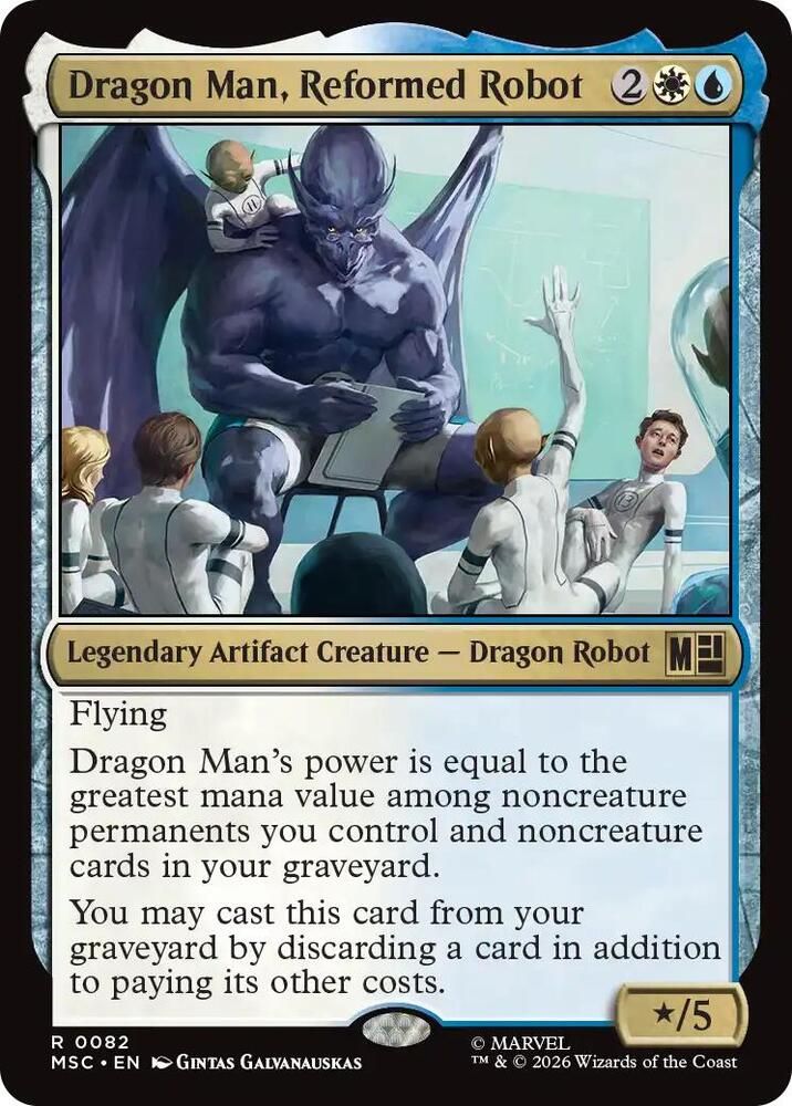 SH9 Dragon Man, Reformed Robot - Commander: Marvel Super Heroes (MSC)