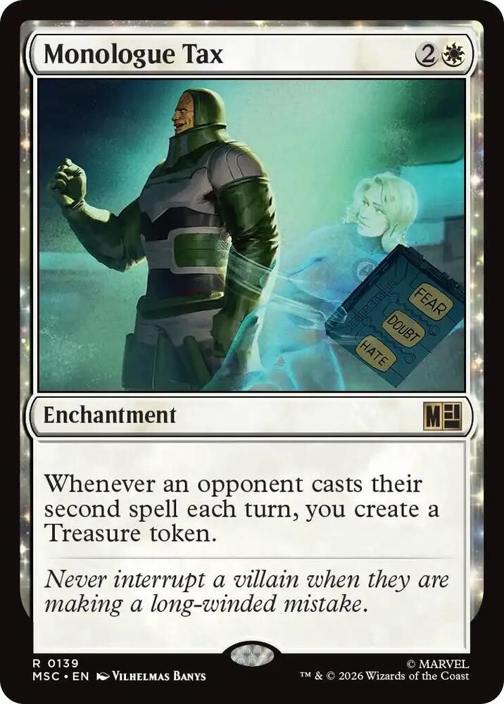 SH9 Monologue Tax - Commander: Marvel Super Heroes (MSC)