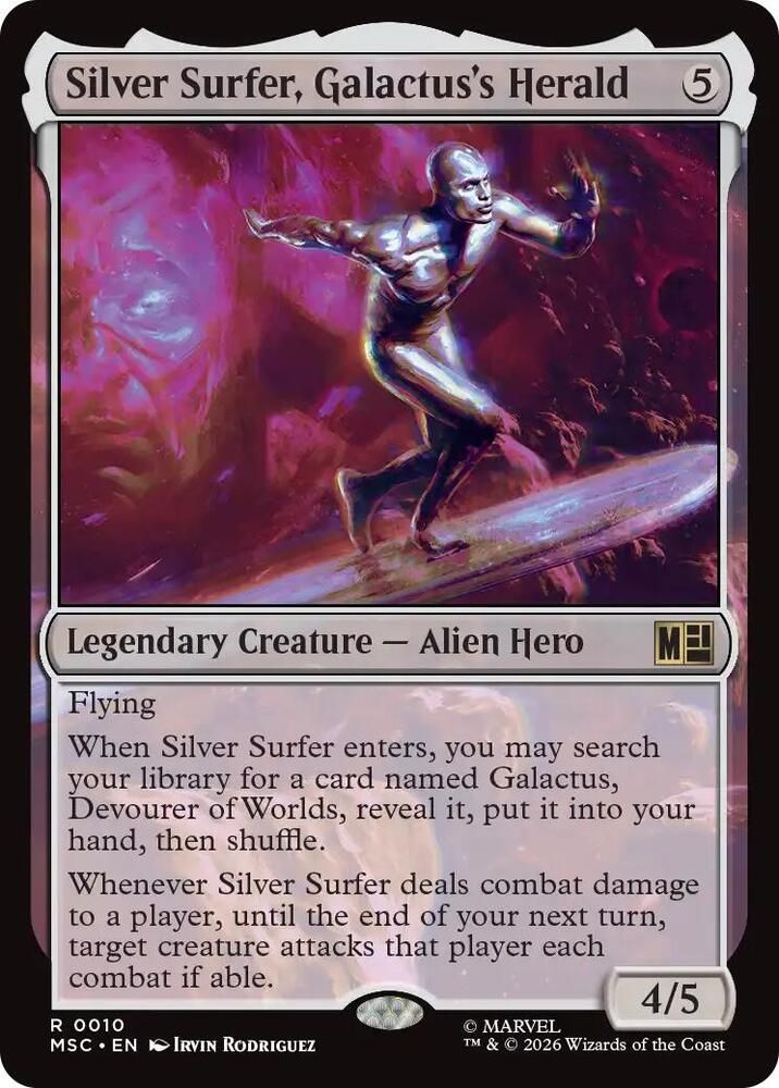 SH9 Silver Surfer, Galactus's Herald - Commander: Marvel Super Heroes (MSC)