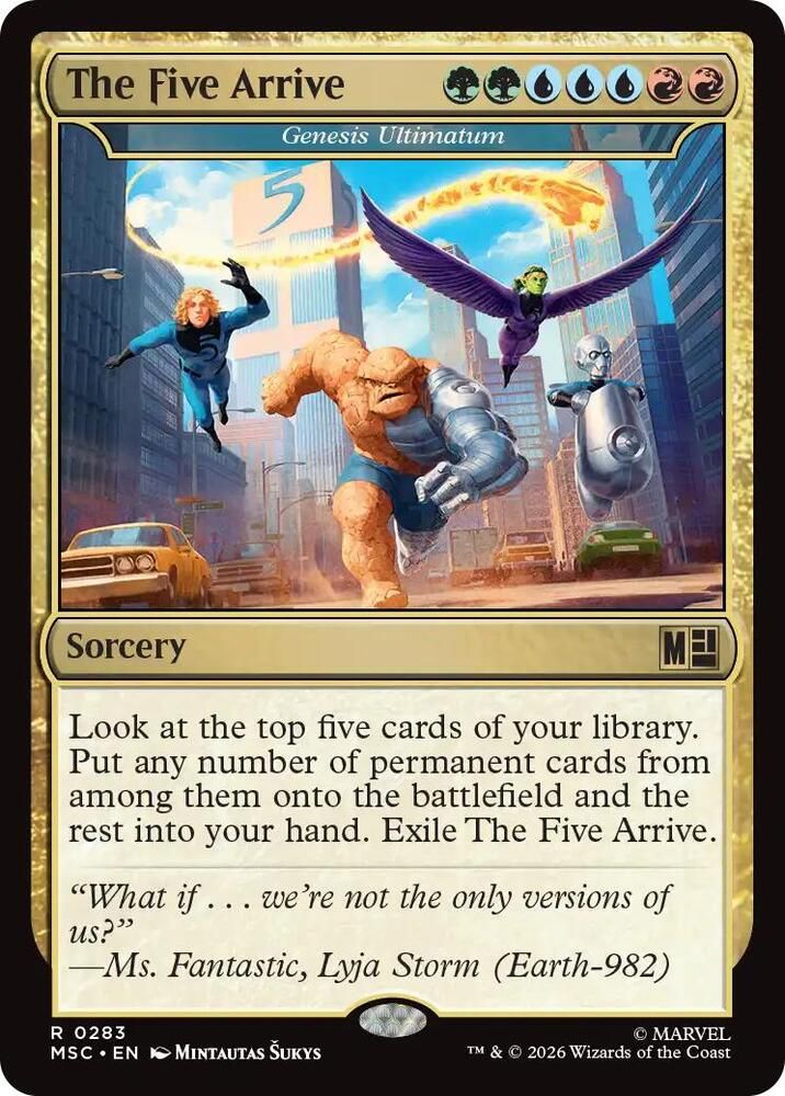 SH9 The Five Arrive - Genesis Ultimatum - Commander: Marvel Super Heroes (MSC)