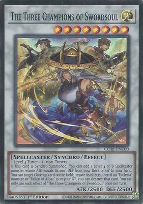 SH9 The Three Champions of Swordsoul - Chaos Origins (CORI) Super Rare