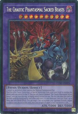 SH9 The Chaotic Phantasmal Sacred Beasts (Secret Rare) - Chaos Origins (CORI) Secret Rare