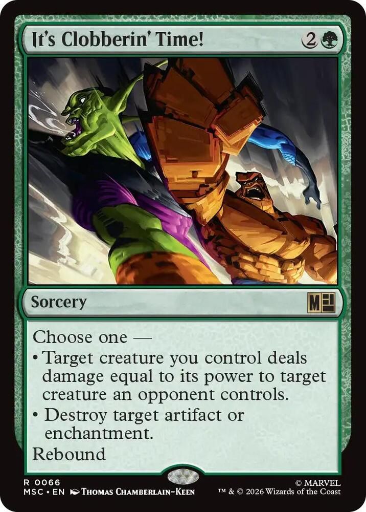 SH9 It's Clobberin' Time! - Commander: Marvel Super Heroes (MSC)