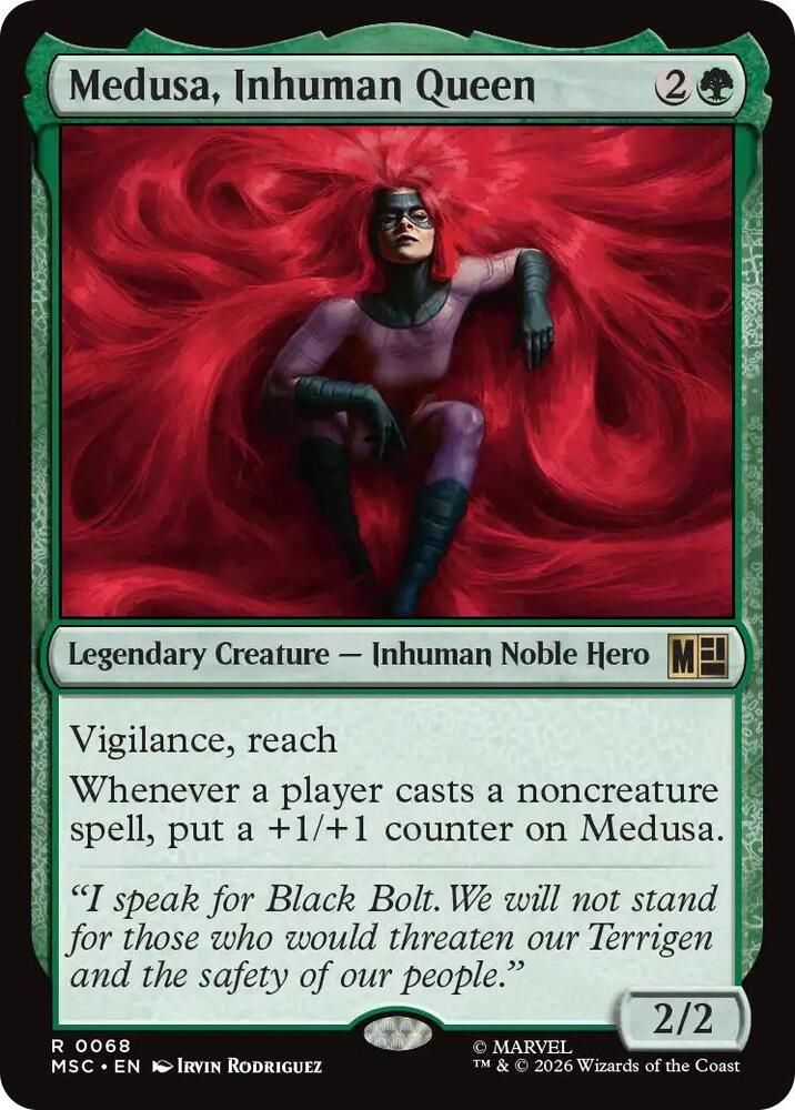 SH9 Medusa, Inhuman Queen - Commander: Marvel Super Heroes (MSC)