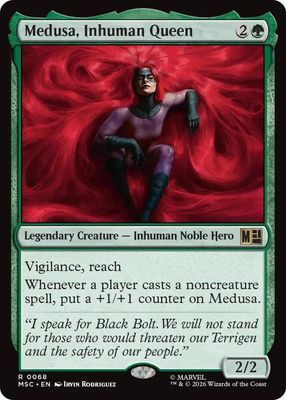 SH9 Medusa, Inhuman Queen - Commander: Marvel Super Heroes (MSC)