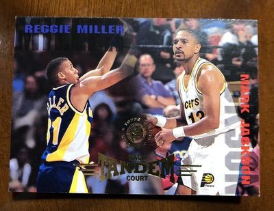REGGIE MILLER MARK JACKSON 1994-95 Topps Stadium Club  "Back Court Tandem" #328