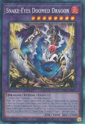 SH9 Snake-Eyes Doomed Dragon (PCR) - Rarity Collection 5 (RA05) Collector Rare