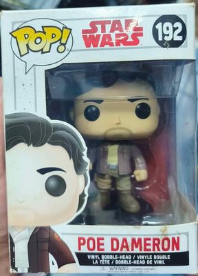 SJ1 Poe Dameron Figura Funko Pop 192 Star Wars Figura Caja Dañada