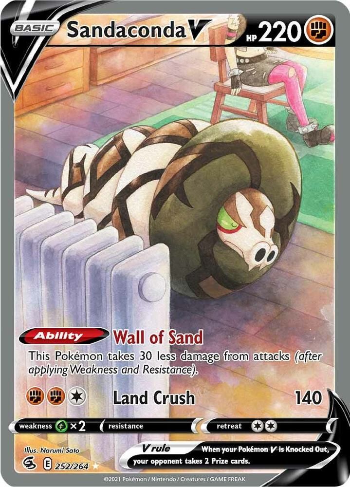 SJF Sandaconda V (Alternate Full Art) - SWSH08: Fusion Strike (SWSH08)