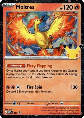SJF Moltres - 096 (30th Celebration) - ME: Mega Evolution Promo (MEP) Holo