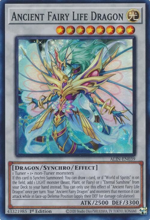 Ancient Fairy Life Dragon - Alliance Insight (ALIN) Super Rare *Espanol*