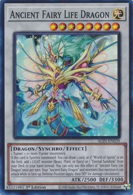Ancient Fairy Life Dragon - Alliance Insight (ALIN) Super Rare *Espanol*