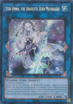 Yuki-Onna, the Absolute Zero Mayakashi (Secret Rare) - Rarity Collection 5 (RA05) *Espanol*