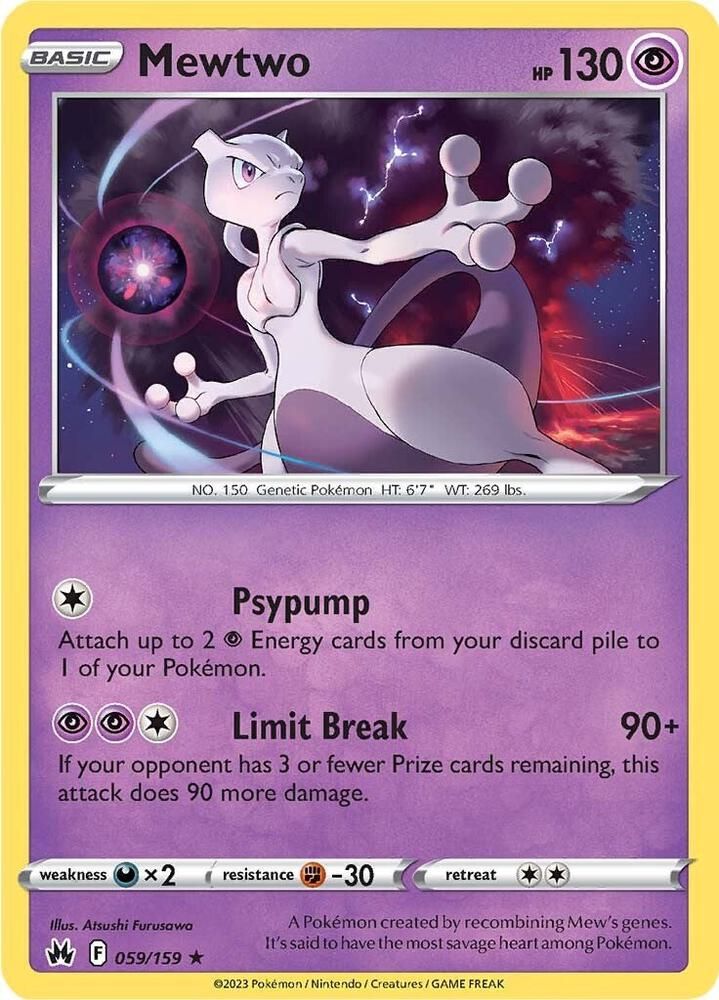 Mewtwo - SWSH: Crown Zenith (CRZ) Foil