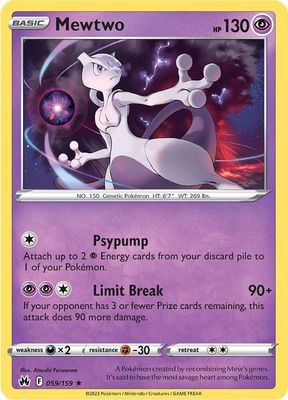 Mewtwo - SWSH: Crown Zenith (CRZ) Foil