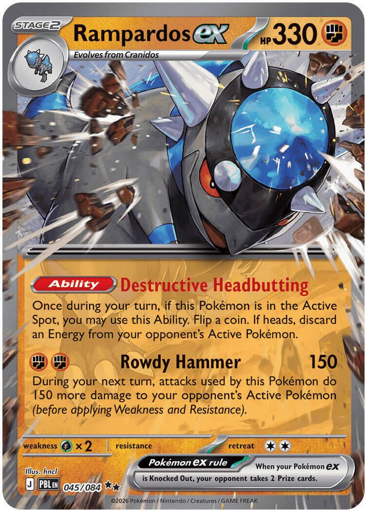 SJF Rampardos ex - 045/084 - ME05: Pitch Black (PBL)