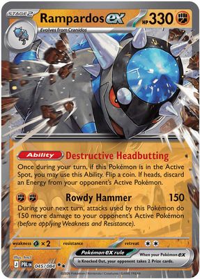 SJF Rampardos ex - 045/084 - ME05: Pitch Black (PBL)
