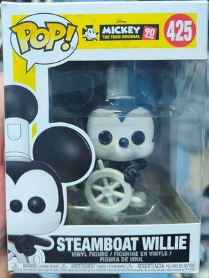 SJ1 Steqmboat Willie Figura Funko Pop 425 Mickey Mouse Figura Caja Dañada