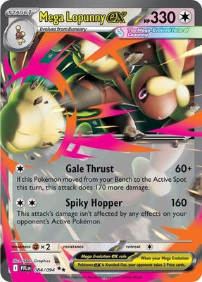SJF Mega Lopunny ex - 084/094 - ME02: Phantasmal Flames (PFL)
