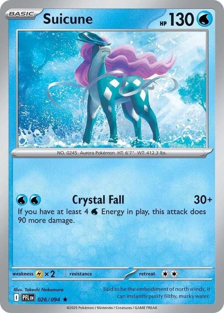 Suicune - ME02: Phantasmal Flames (PFL) Foil