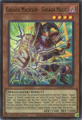 Gagaga Magician - Gagaga Magic - Magnificent Monsters (MAMO) Ultra Rare