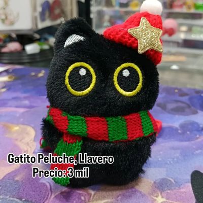 Llavero Gatito de Peluche Navideño Llavero Gatito de Peluche Navideño