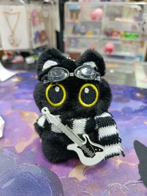 Llavero Gatito de Peluche Rock