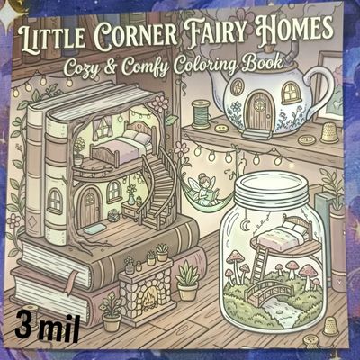 KM Libro de Colorear  Cozy Little Corner Fairy
