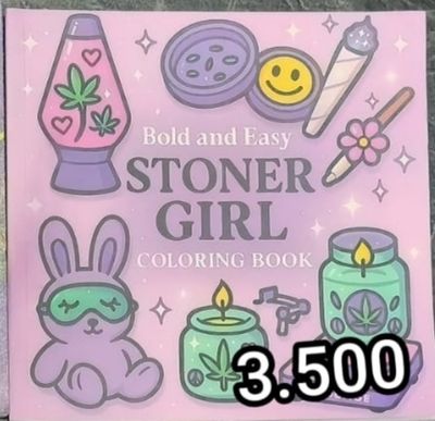 KM Libro para Pintar Stoner Girl