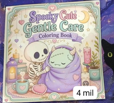KM Libro para Pintar Spooky Cute Gentle Care
