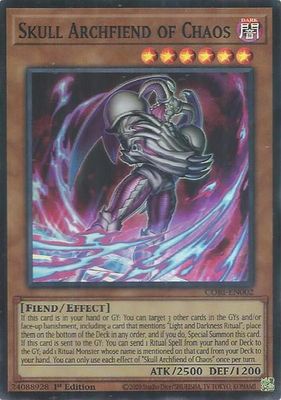 SJF Skull Archfiend of Chaos - Chaos Origins (CORI) Super Rare