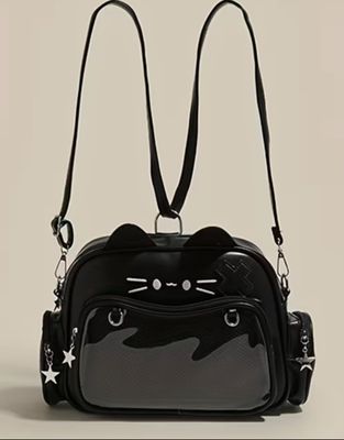 KM Ita Bag Gato Negro Bolso/Mochila Ita