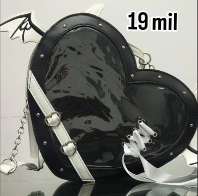 KM Ita Bag Corazon Negro Bolso Ita