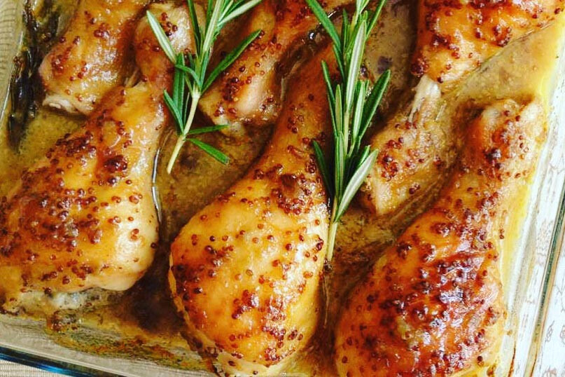 Pollo a la mostaza