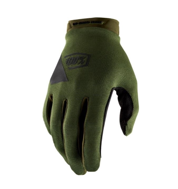 100% Ride Camp Gloves, Colour: GREEN, Size: L