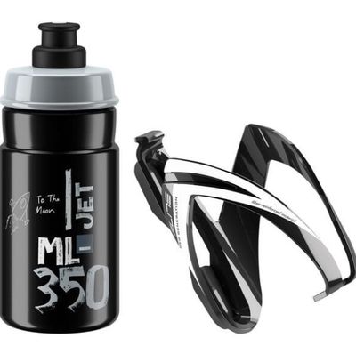 Elite Jet Youth Bottle &amp; cage, Colour: Black