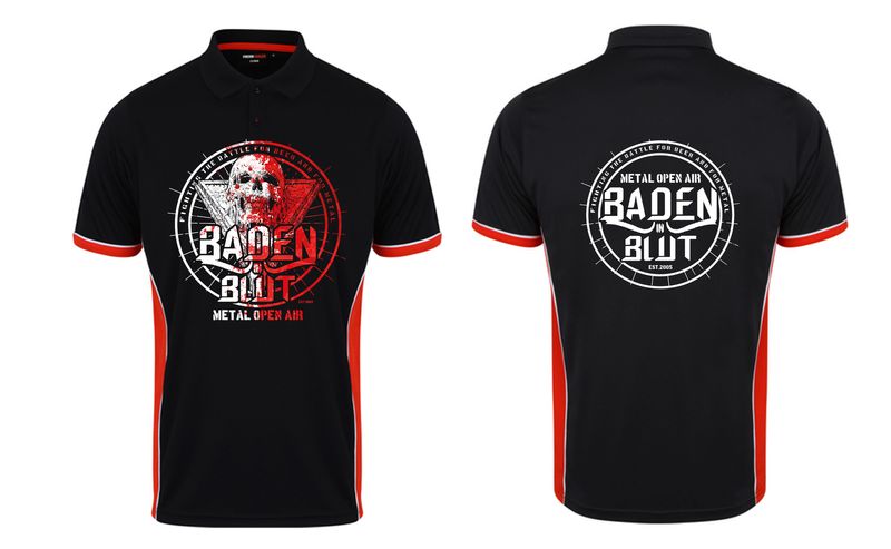Baden in Blut 2024 - Adult's Panel Polo Print Skull Baden in Blut 2024 - Adult's Panel Polo Print Skull