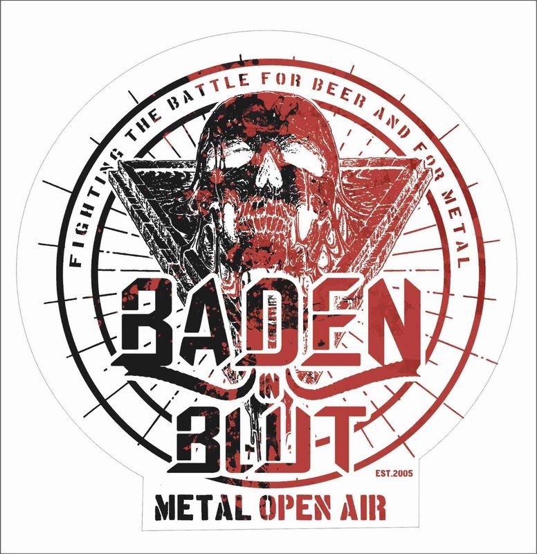Baden in Blut Skull Sticker II