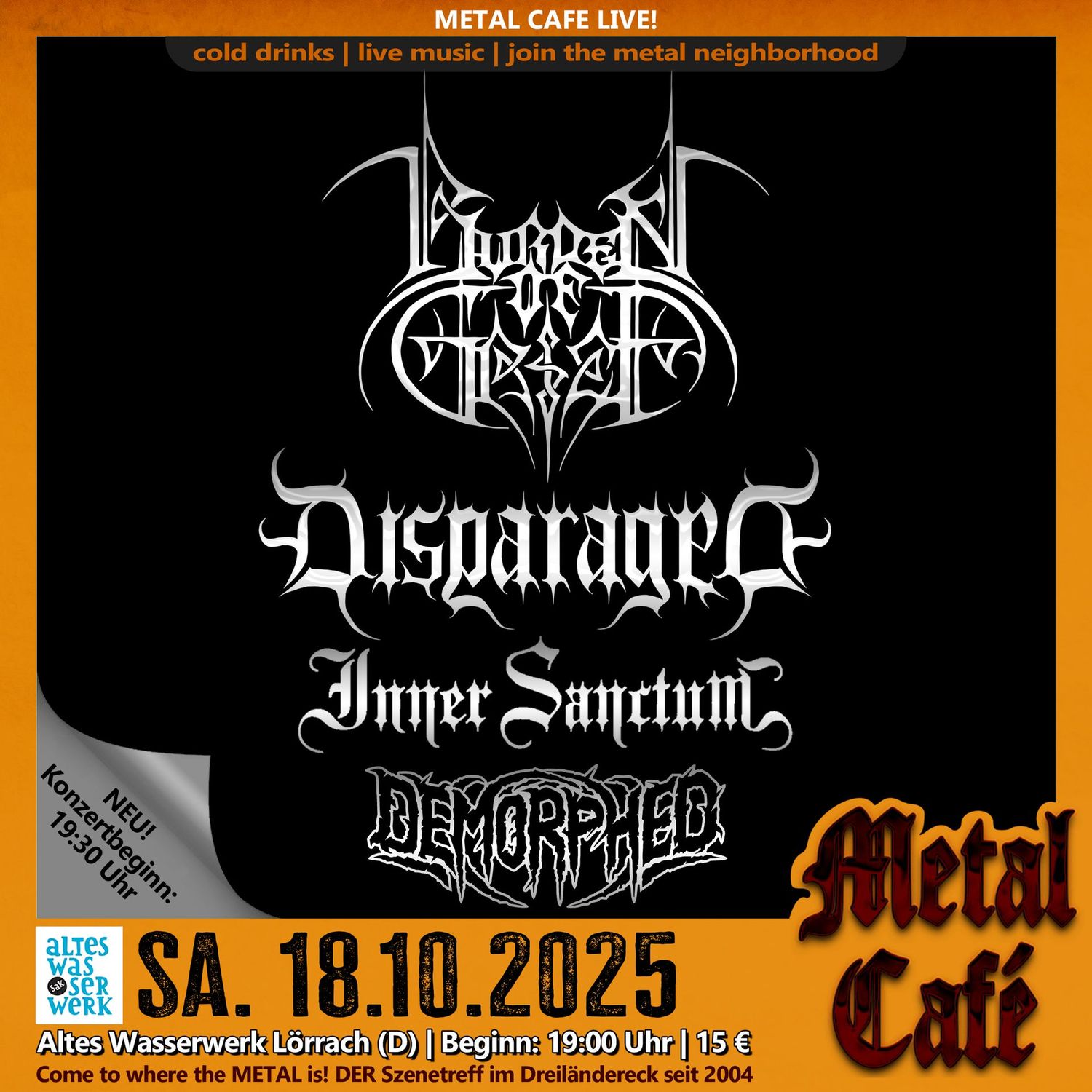 E-Ticket Metal Café 18.10.2025