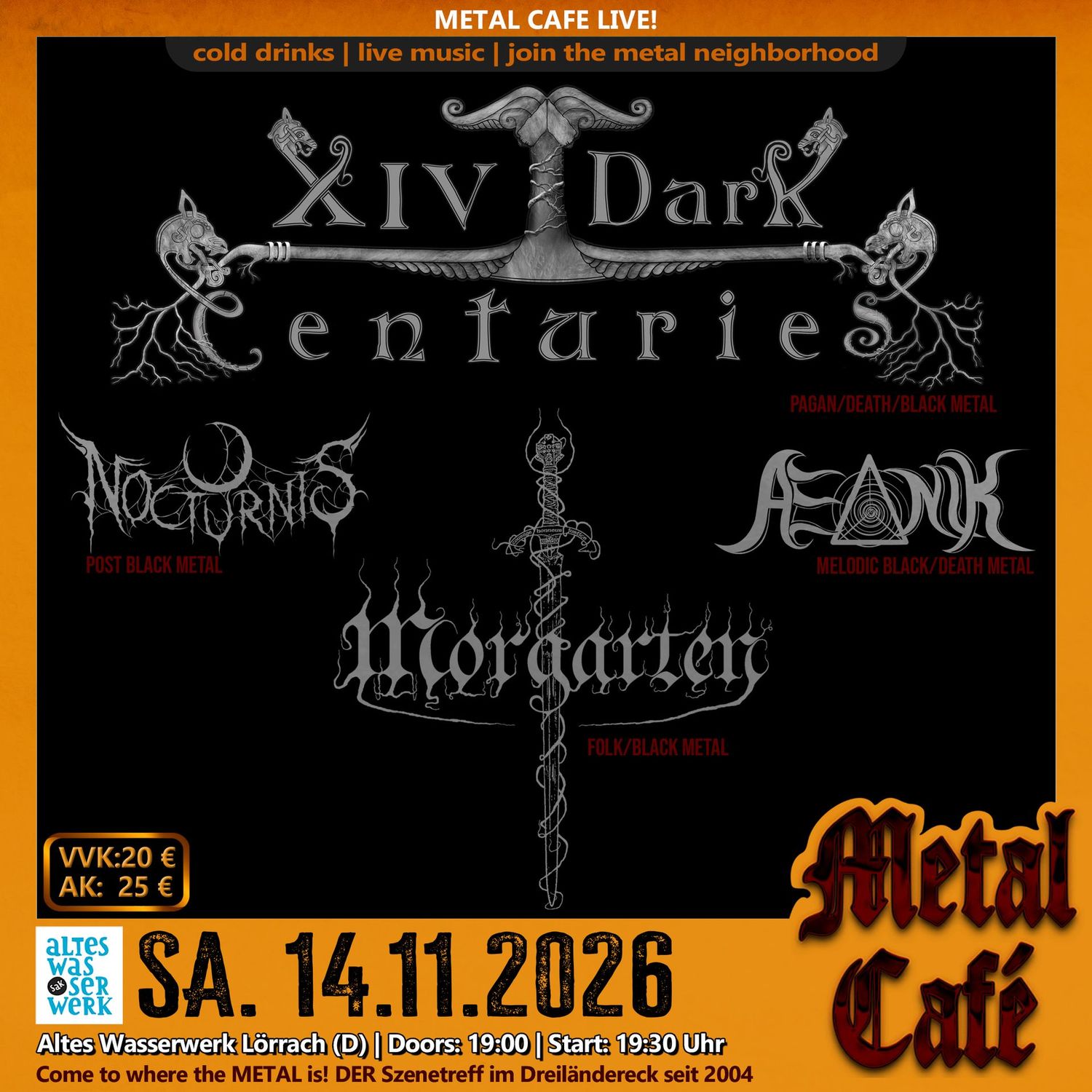 E-Ticket Metal Café 14.11.2026 E-Ticket Metal Café 14.11.2026