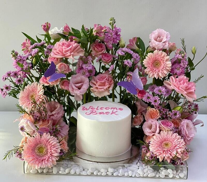 Garden Cake with Stones