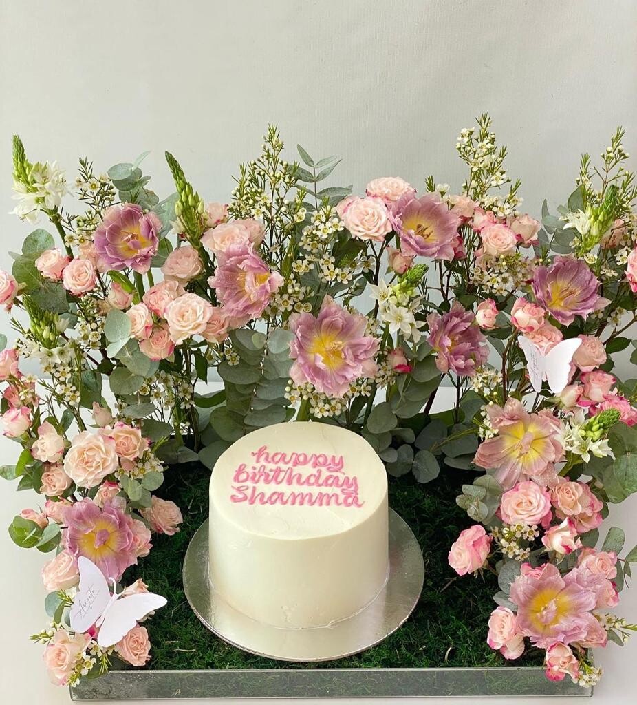 Garden Cake with moss