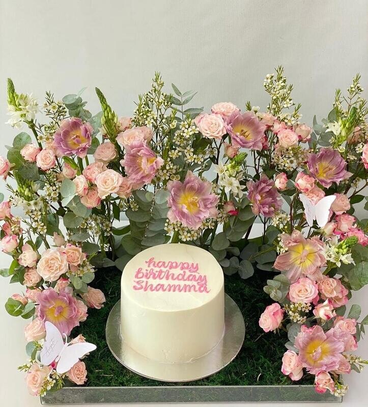 Garden Cake with moss