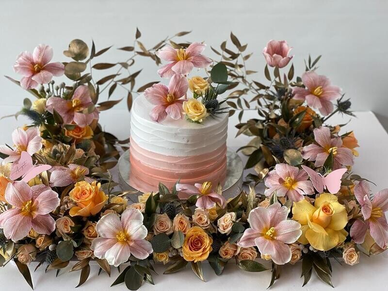 Peach cake